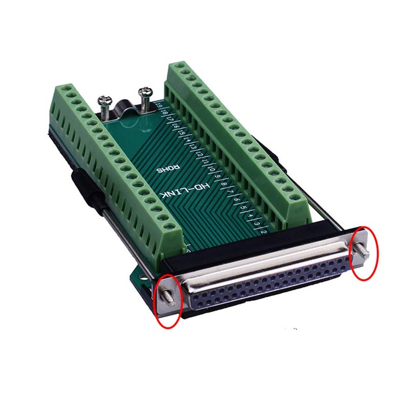 ANMBEST DB37 Solderless RS232 D-SUB Serial to 37-pin Port Terminal Female Adapter Connector Breakout Board - Image 1